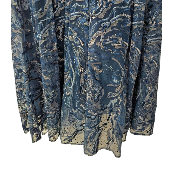 Mac Duggal Embellished Illusion Butterfly Sleeve A-Line Gown SZ 16 NWT - Picture 13 of 15